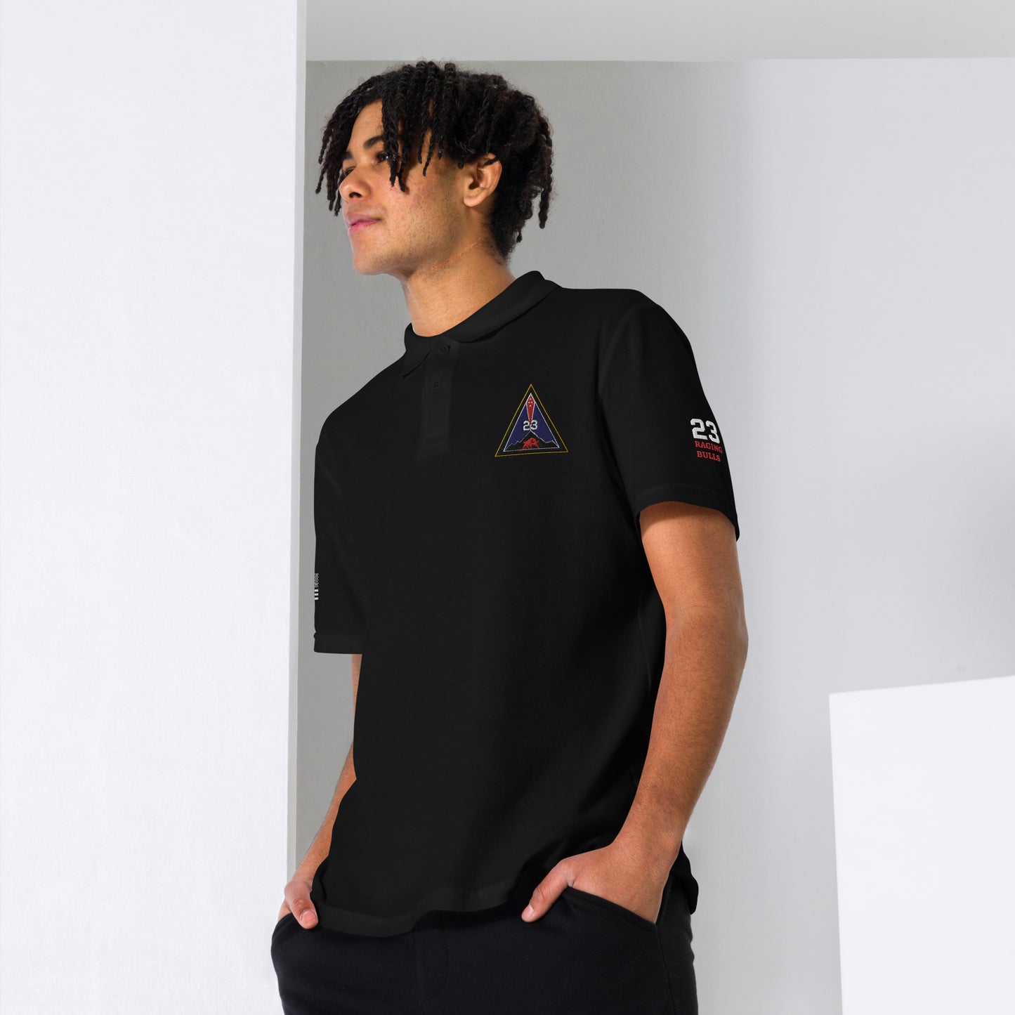 23rd Space Embroidered Pique Polo